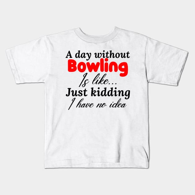 bowling Kids T-Shirt by Design stars 5